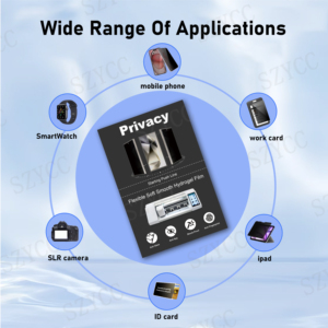 180um couverture complète Anti espionnage Hydrogel Film intimité Hidrogel téléphone portable Film protecteur en douceur toucher traceur Cutter Film - Product Image 6