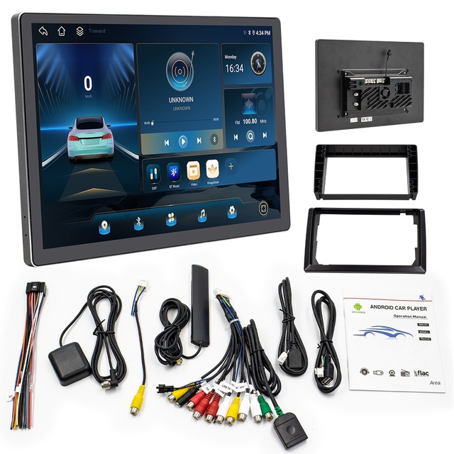 13.3 Inch Large Screen Universal Dashboard Mount Car GPS Navigator 4G Android Eight Nuclear Wireless Carplay WiFi All-in-one