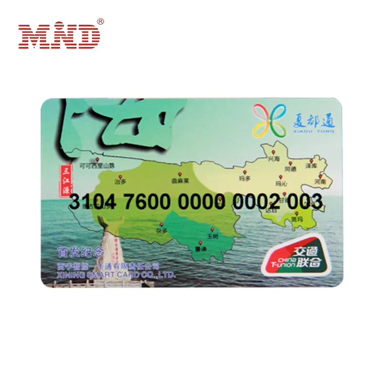 Oem chip plastic Greentown Pass transit bus ticket T money metro oyster suica card