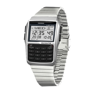 นาฬิกาเครื่องคิดเลขดิจิตอลอเนกประสงค์ทันสมัย สมุดบันทึกเบอร์โทรศัพท์ นาฬิกาอิเล็กทรอนิกส์สายพลาสติกแบบเรืองแสงสไตล์เรโทรสำหรับเล่นกีฬา - Product Image 5