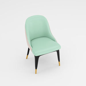 Silla de Salón Moderna Nórdica de Piel Sintética con Patas de Madera para Uso en Hoteles, Venta al Por Mayor - Product Image 1