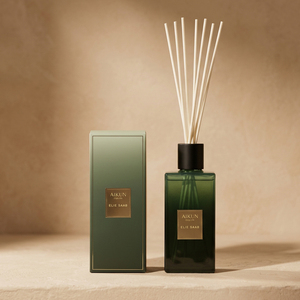 Aikun Aromatherapy Gift Box And Private Label Supply Factory Green Glass Luxury <b>Reed</b> <b>Diffuser</b> Set <b>For</b> Hotel Lobby Home Bedroom - Product Image 1