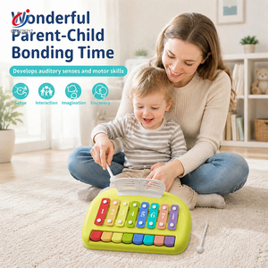 Jouets éducatifs pour enfants Chengji, jouets musicaux pour enfants, instrument de musique sensoriel, piano et <span class=keywords><strong>xylophone</strong></span> colorés de dessin animé - Product Image 2