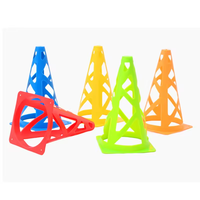Cône d'entraînement d'agilité en plastique PE souple et durable, multicolore, 29*18,8 cm, emballage personnalisable, marque SOCCER, pour le football