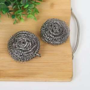 No dañe la herramienta de lavado de platos para el hogar Bola de limpieza de ollas de alambre de acero Lavado eficiente de platos y fregado de ollas - Product Image 1