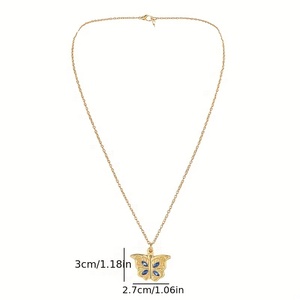Collana con Ciondolo a Forma di Cuore e Farfalla Apribile per Donna, Incisione 'Ti Amo', Romantica Proposta per San Valentino - Product Image 5
