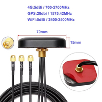Antenne étanche tri-bande 4G+WiFi+GPS 5/28dBi à gain élevé, amplificateur extérieur 3-en-1, antenne combinée longue portée, amplificateur de signal