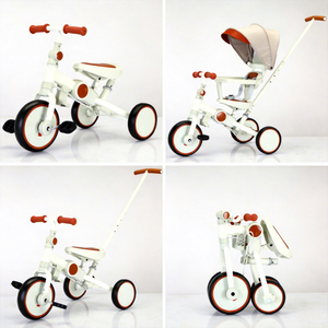 <span class=keywords><strong>Tricycle</strong></span> pour enfants <span class=keywords><strong>en</strong></span> plastique multifonctionnel et sûr, hauteur réglable, pédale antidérapante, léger, pliable - Product Image 2