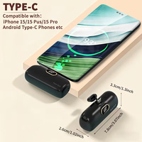 Mini batterie externe au lithium 5000 mAh haute capacité Type-C pour une charge rapide du téléphone, portable pour l'extérieur, sortie de puissance