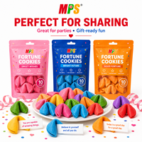 Fabricant de biscuits certifiés BRC HACCP Vente en gros de collations exotiques-Boîtes colorées de saveurs de crème au chocolat et au fromage Fortune Cookies