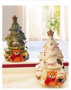 Bougie de cire de soja <span class=keywords><strong>parfum</strong></span>ée en forme <span class=keywords><strong>d</strong></span>'arbre de Noël <span class=keywords><strong>d</strong></span>'aromathérapie à la maison confortable naturelle avec des huiles essentielles Spa et <span class=keywords><strong>parfum</strong></span> cadeau de vacances - Product Image 6