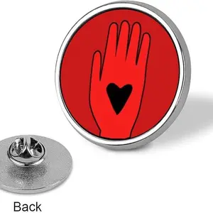 2024 ผู้หญิงผู้ชายป้ายหมุดเข็มกลัดอธิษฐานหยุดสงครามเคลือบ PIN สีแดง Ceasefire Pin เข็มกลัดเพื่อสันติภาพ