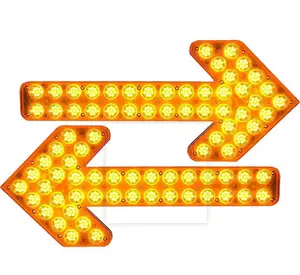 Signal lumineux de flèche directionnel à led, pour camion, couleur jaune, 600mm, haute qualité, 2 pièces