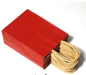 ถุงกระดาษคราฟท์ขายส่ง สีแดง สำหรับเทศกาลปีใหม่ แบบหนา สำหรับใส่ของกลับบ้าน บรรจุภัณฑ์ของขวัญ - Product Image 6
