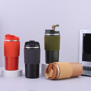 Taza de Café Portátil Moderna Personalizada de 450 ml, Botella Térmica de Acero Inoxidable Aislada para Viajes, Apta para Helados, Agua Hirviendo - Product Image 4