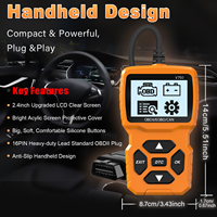 12V New Orange V750 OBD II Lector DE CÓDIGO DE VEHÍCULO Herramienta de diagnóstico automotriz para diagnóstico de automóvil Escáner OBD2