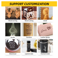 Mesin pengukir Laser dioda Desktop Mini, untuk pemotong kayu kulit akrilik MDF gambar Logo DIY pemotong laser CNC