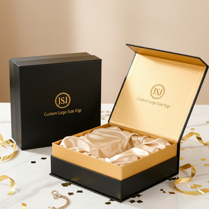 Custom Logo Size Eco-Friendly High-End Wigs Packaging <b>Box</b> Silk Satin Spot UV Luxury Rigid Magnetic Closure Business Boxes - Product Image 4