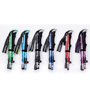 Unionpromo <span class=keywords><strong>de</strong></span> luz <span class=keywords><strong>Trekking</strong></span> Polo 5 Sección <span class=keywords><strong>de</strong></span> aluminio <span class=keywords><strong>Trekking</strong></span> Polo bastón plegable - Product Image 3