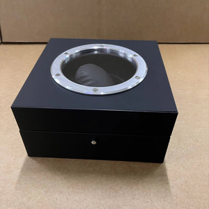 Factory Direct Custom Black Luxury <b>Watch</b> Box Set with Transparent Display Window High-End Brand <b>Watch</b> <b>Case</b>&Gift box for Men - Product Image 5