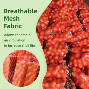 Huamaohengchun 50 Bolsas de Malla Extra Grandes y Duraderas para Productos, 60 Libras, Reutilizables, Material LDPE, Bolsas para Almacenamiento de Vegetales 21x32 - Product Image 3