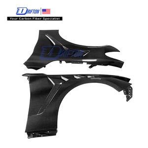 Guardabarros delantero de fibra de carbono estilo V2 ventilado para Infiniti Q60 2016-2022 - Product Image 1