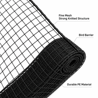 Filet anti-oiseaux robuste noué pour la protection des vergers et des jardins, résistant aux UV, en HDPE