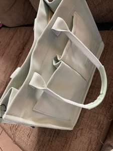 Grand sac fourre-tout en toile pour femme, idéal pour un usage quotidien, sac à bandoulière pratique pour ordinateur portable avec poches pour le travail, la plage ou la salle de sport - Product Image 5
