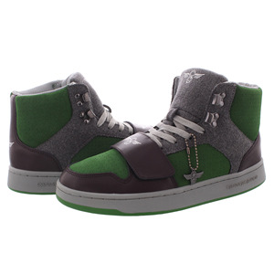 Scarpe da uomo Creative Recreation Cesario Hi Xxi Colore: Verde/Grigio 100% autentiche - Product Image 3