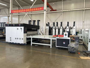 プリンター付き半自動段ボールフレキソRS4スロット段ボール箱チェーンフィーダー印刷スロット型抜き機 - Product Image 3