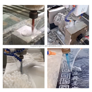 Venta directa de fábrica, broca de piedra sinterizada de diamante, máquina enrutadora <span class=keywords><strong>Cnc</strong></span>, brocas de piedra para máquinas herramientas, brocas de enrutador sólido - Product Image 4