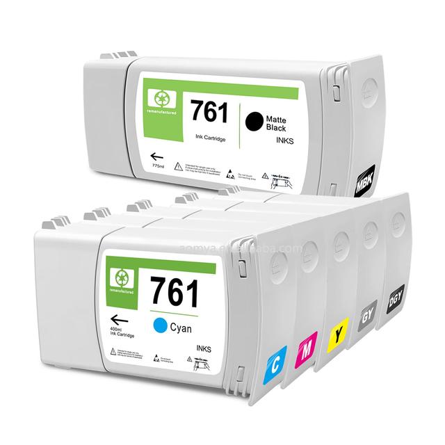Aomya High Quality 761 400ml Dyebase Ink Cartridge Compatible for HP Designjet T7100 T7200  Printer