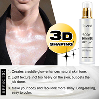 Visage corps lueur miroitant Lotion imperméable hydratant corps Luminizer miroitant huile liquide surligneur maquillage