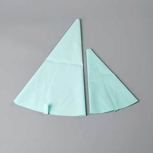 Ensemble de 6 poches à douille réutilisables en tissu, forme triangulaire, outils de décoration de gâteaux, couleurs pastel - Product Image 6