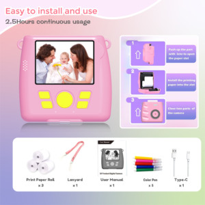 Çocuk Mini kamera 2.4 inç 1080P HD ekran dijital çocuklar eylem kamera taşınabilir moda çocuk kamera yazıcı - Product Image 4
