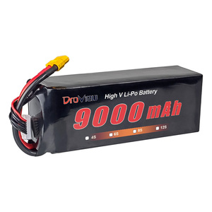 대량 재고 리포 폴리머 배터리 6S 23.1V 9000mAh 70C 고속 고전압 충전식 UAV 리튬 배터리 FPV 드론용 - Product Image 1