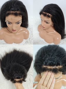 Promoción Letsfly: Peluca Frontal 13x4 de Encaje HD con Cabello de Bebé, Liso Rizado, 20 Pulgadas, 100% Cabello Humano, Venta al por Mayor, 250% 10A, 146$ - Product Image 3