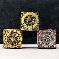 Nouveau design unique : Roue de roulette dragonne 7-en-1 pour dés de D&D, jeu de dés original tout-en-un type revolver roulette pour D&D