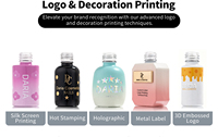 Prêt à expédier, en stock, flacon de vernis à ongles en gel vide, carré, mat, personnalisé, 12 ml, de luxe, avec pinceau et bouchons dorés
