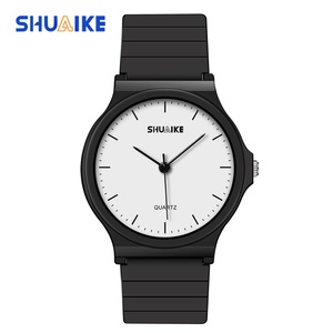 SHUAIKE 1067 Nouvelle montre sport de luxe à quartz, double affichage de la date, affichage électronique, étanche, montre de mode pour homme, bracelet en plastique, vente en gros - Product Image 3