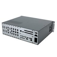 Özel 3U CNC Ekstrüzyon Anodize Alüminyum Levha Metal Kasa PC Endüstriyel Raf Montajlı Güç Amplifikatörü Kutusu Boş OEM