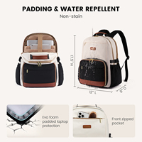LOVEVOOK Nouveauté 2026 Sac à dos isotherme imperméable pour femme, idéal pour le déjeuner, l'ordinateur portable, les voyages, les étudiantes, les professeures et les infirmières