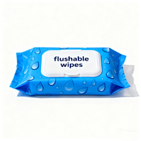 Lingettes pour peaux sensibles sans parfum, hypoallergéniques, à pH équilibré, jetables dans les toilettes