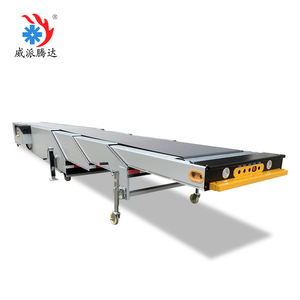 Convoyeur télescopique durable <span class=keywords><strong>à</strong></span> 4 sections, déplié 6m, rétracté 12m, avec pieds de support <span class=keywords><strong>pour</strong></span> le chargement de conteneurs en usine et atelier - Product Image 2