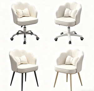Silla de ordenador moderna al por mayor, silla para el hogar, silla giratoria ajustable con respaldo, ideal para dormitorio femenino, silla de maquillaje. - Product Image 1