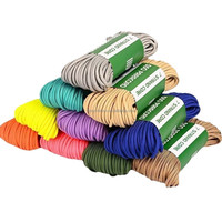 Cordon en paracorde polyester 7 brins de 4 mm, longue durée de vie, multifonctionnel, pour la fabrication de bijoux DIY et les kits de survie en plein air
