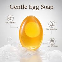 Savon naturel à l'œuf fait main, nettoyant en profondeur pour le visage, éliminateur de points noirs, minimiseur de pores, traitement de l'acné, savon éclaircissant pour la peau