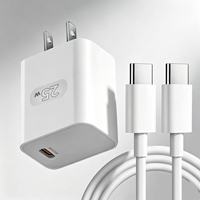 Chargeur super rapide USB Type-C 25W avec prise EU/US pour téléphone portable Samsung/Xiaomi, chargeur rapide 25W USB C PD, adaptateur de voyage