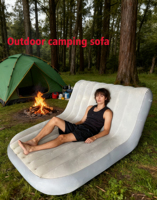 Canapé rond gonflable moderne en stock, pliable, pour le camping, le salon et la chambre à coucher