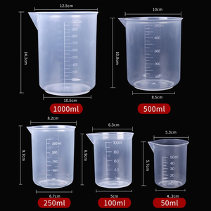 Werkseitig Hochwertiger Kunststoff-Messbecher Backwerk zeug becher 1000ml Kunststoff-Messbecher mit Griff - Product Image 2